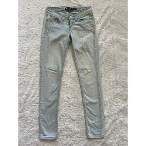 Levis Demi Curve Low Rise Skinny Jeans Light Wash Denim Size 25